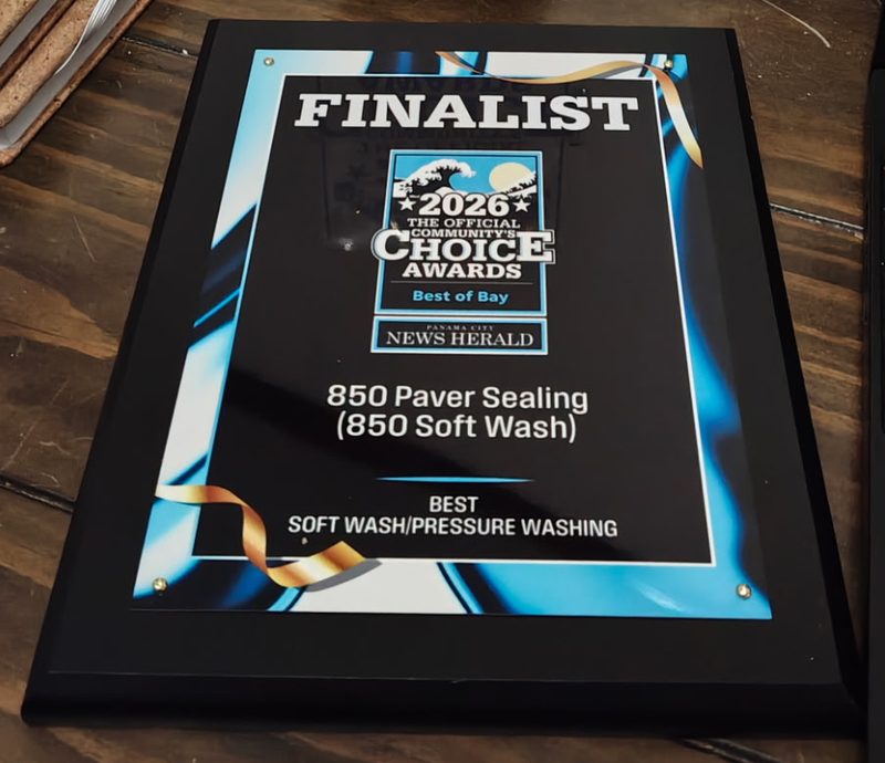 2026 Best of Bay Community's Choice Awards finalist plaque, Best Soft Wash/Pressure Washing